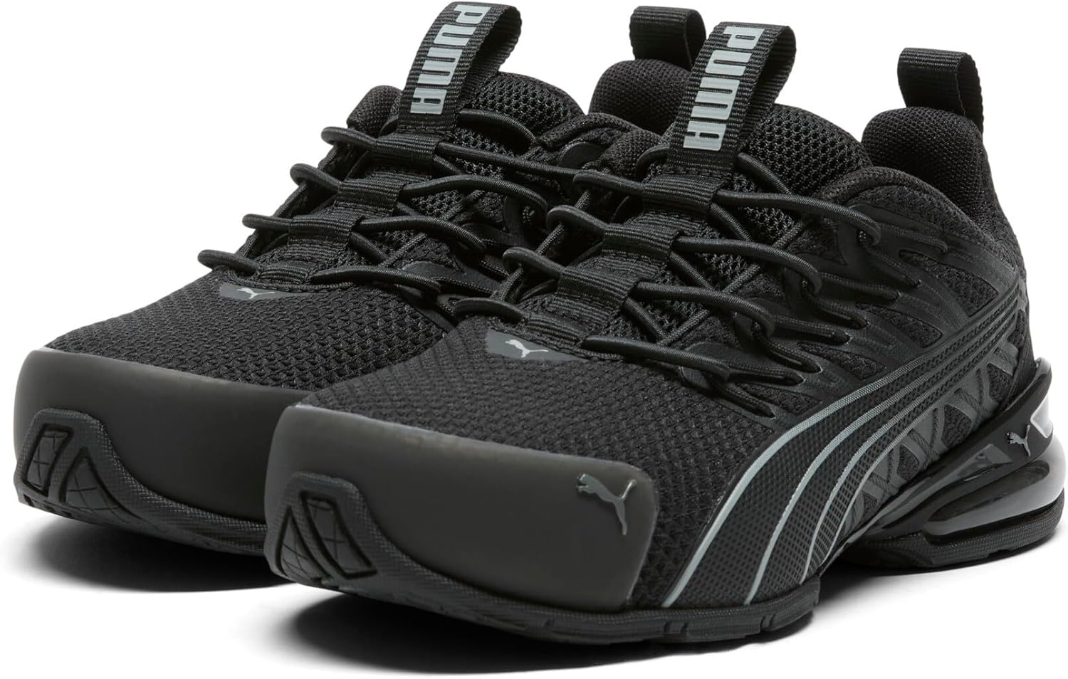 image:imagePUMA Kids Boys Voltaic Evo Vertical Fade Running Sneakers Shoes Black WhiteBlackstorm Gray Ss25