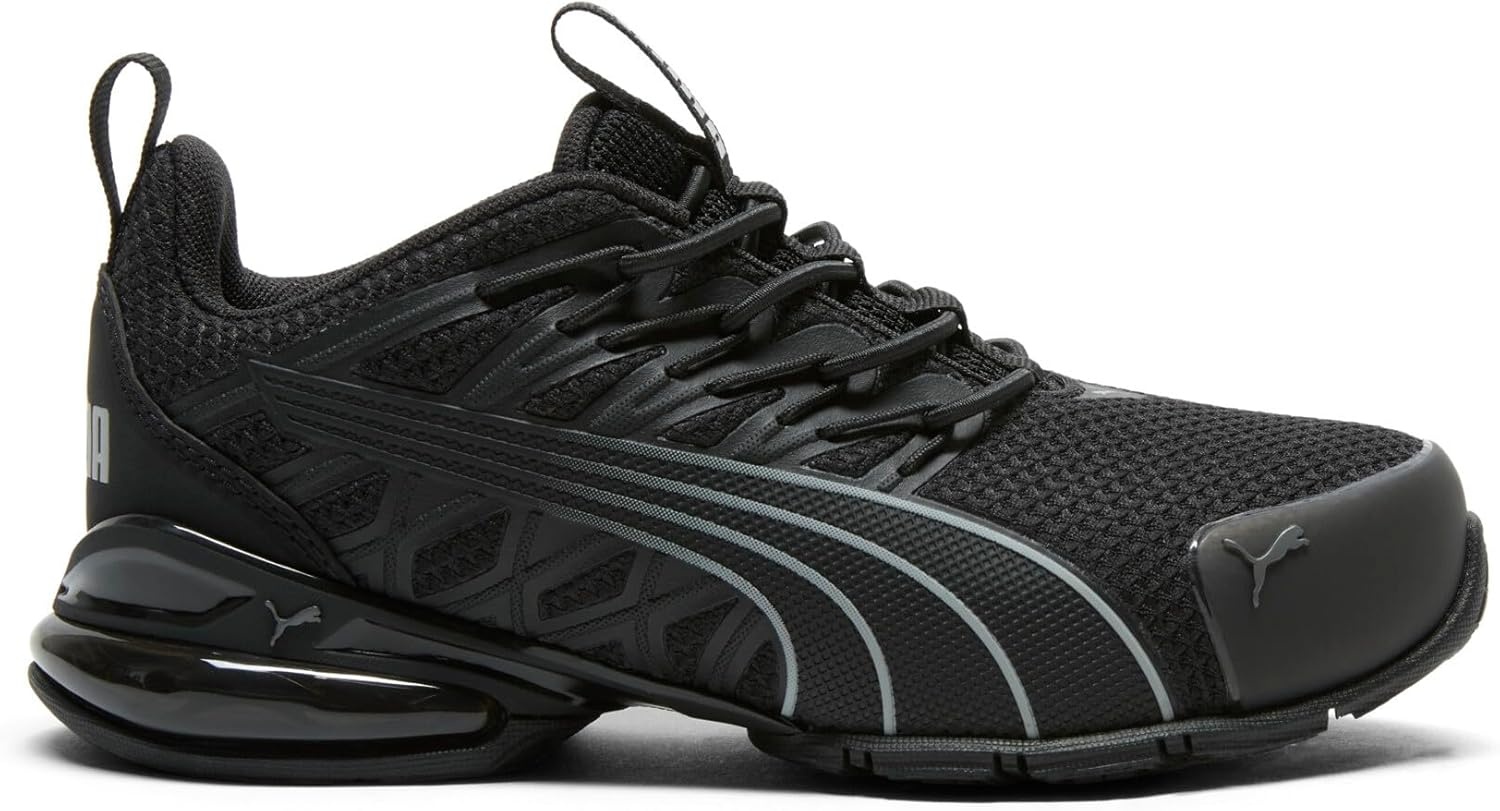 image:imagePUMA Kids Boys Voltaic Evo Vertical Fade Running Sneakers Shoes Black WhiteBlackstorm Gray Ss25