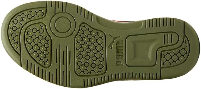 image:imagePUMA Kids Boys X Jurassic World Rebound High Sneakers Shoes Casual GreenGreen Mossmars Redyellow Sizzle