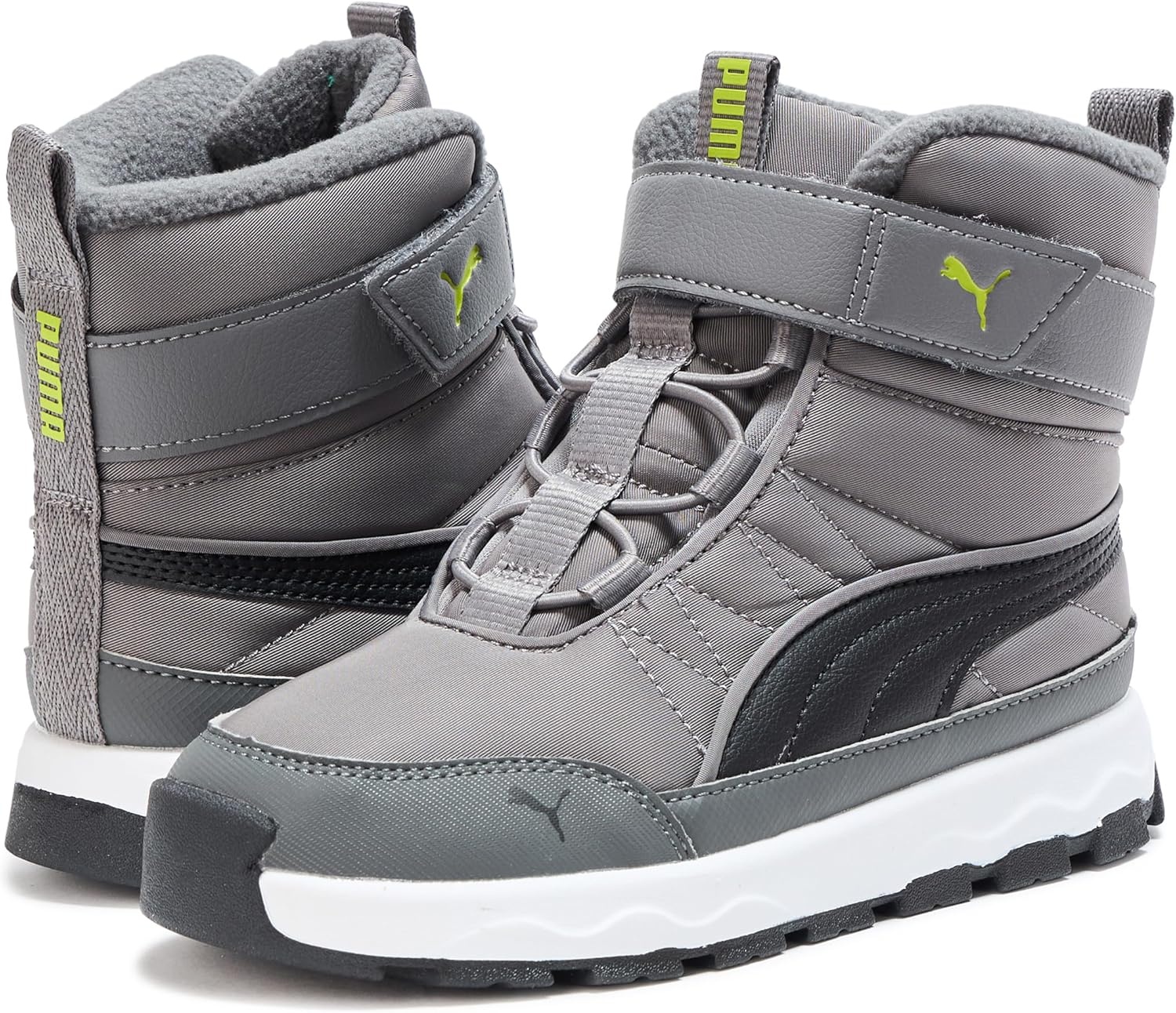image:imagePUMA Kids Evolve Alternative Closure BootsCast Ironblacklime Smash Ah25