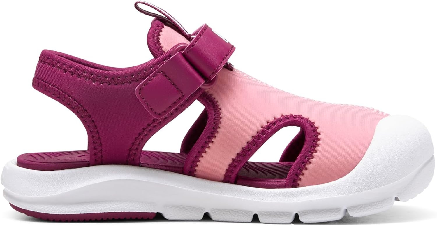 image:imagePUMA Kids Fun Racer Hook and Loop SandalsPinkscapeberrypuma White