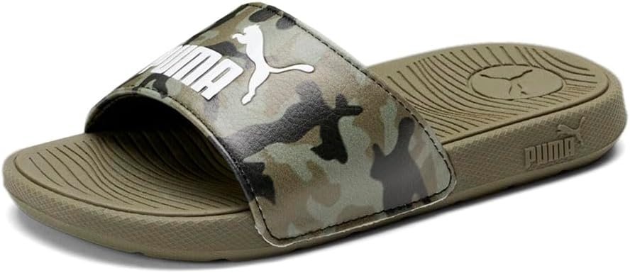 image:imagePUMA Kids Girls Cool Cat Irresistible Slide Casual Sandals CasualDark Olivepuma White