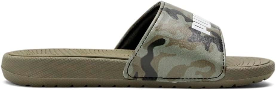 image:imagePUMA Kids Girls Cool Cat Irresistible Slide Casual Sandals CasualDark Olivepuma White