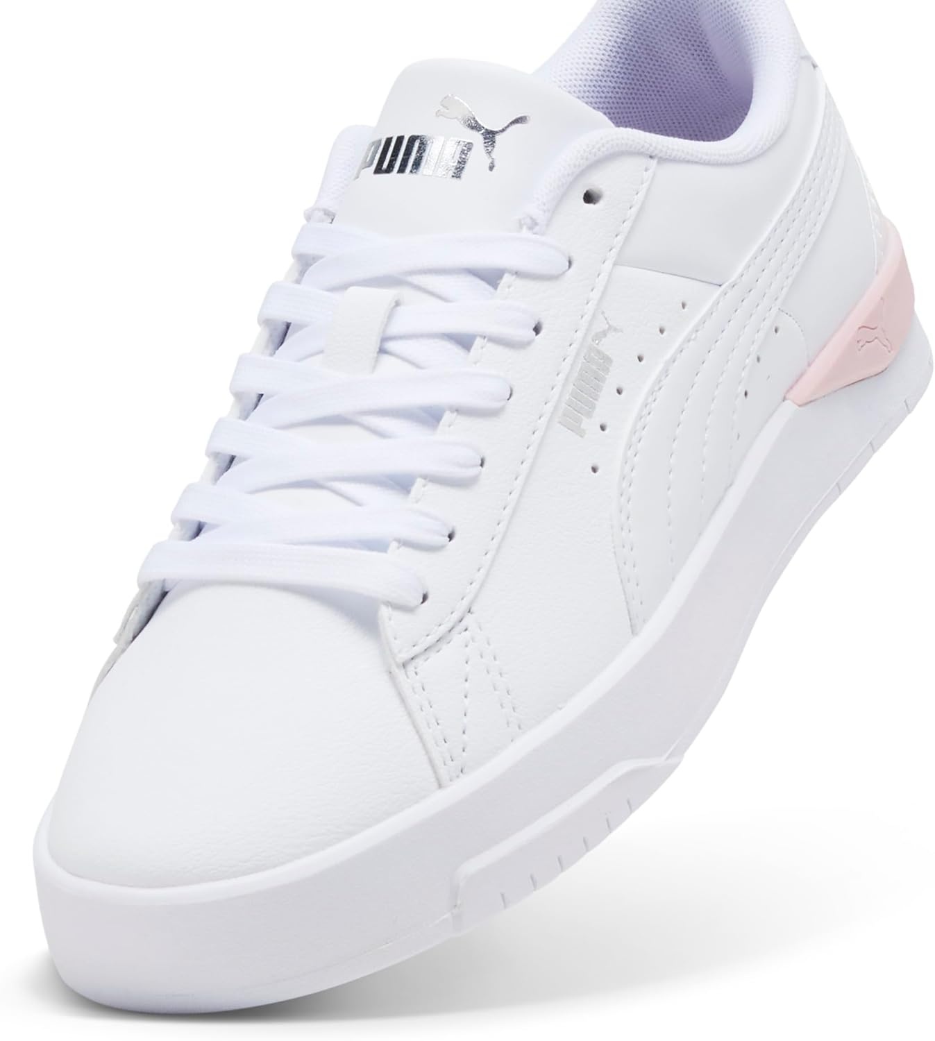 image:imagePUMA Kids Girls Jada Classic Holo 20 Sneakers Shoes Casual WhitePuma Whitemauve Mistpuma Silver