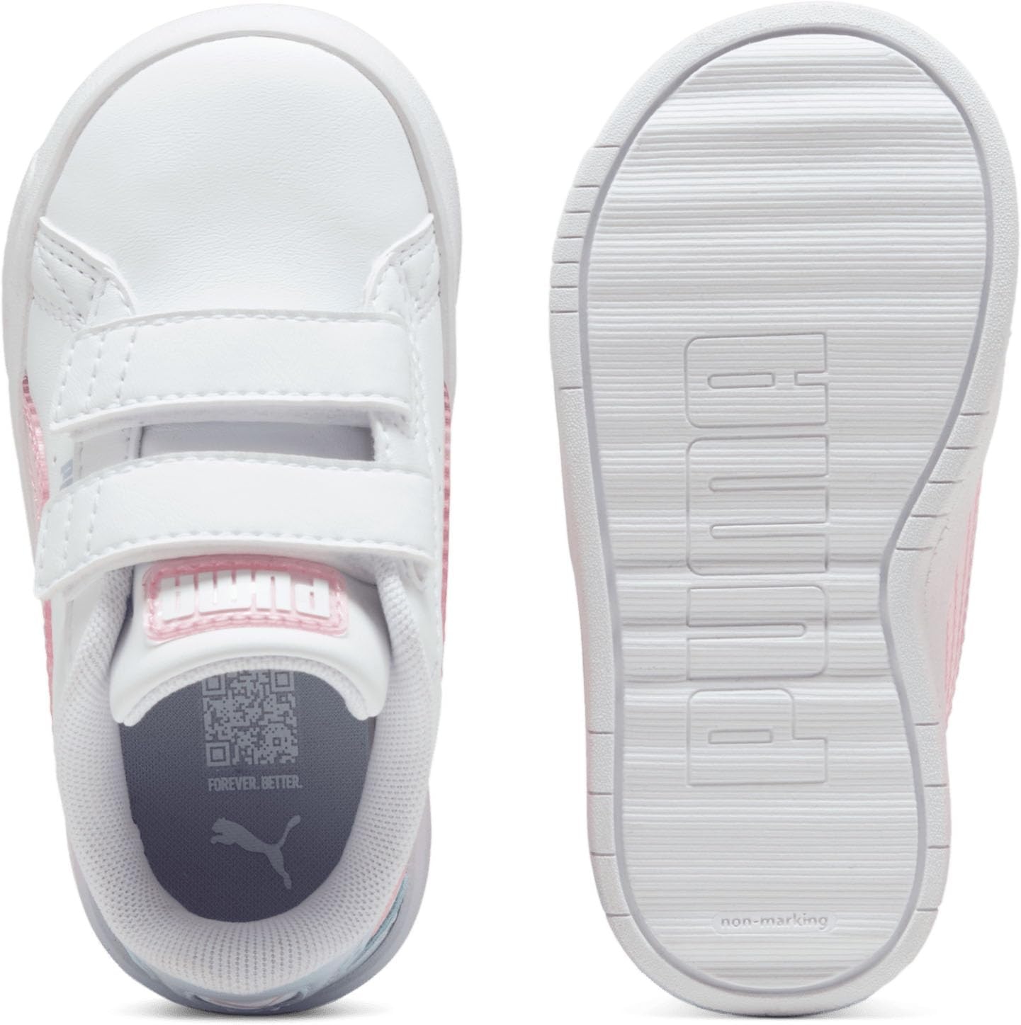 image:imagePUMA Kids Girls Jada Classic V Slip On Sneakers Shoes Casual WhiteWhiteCool WeatherRose Mauve
