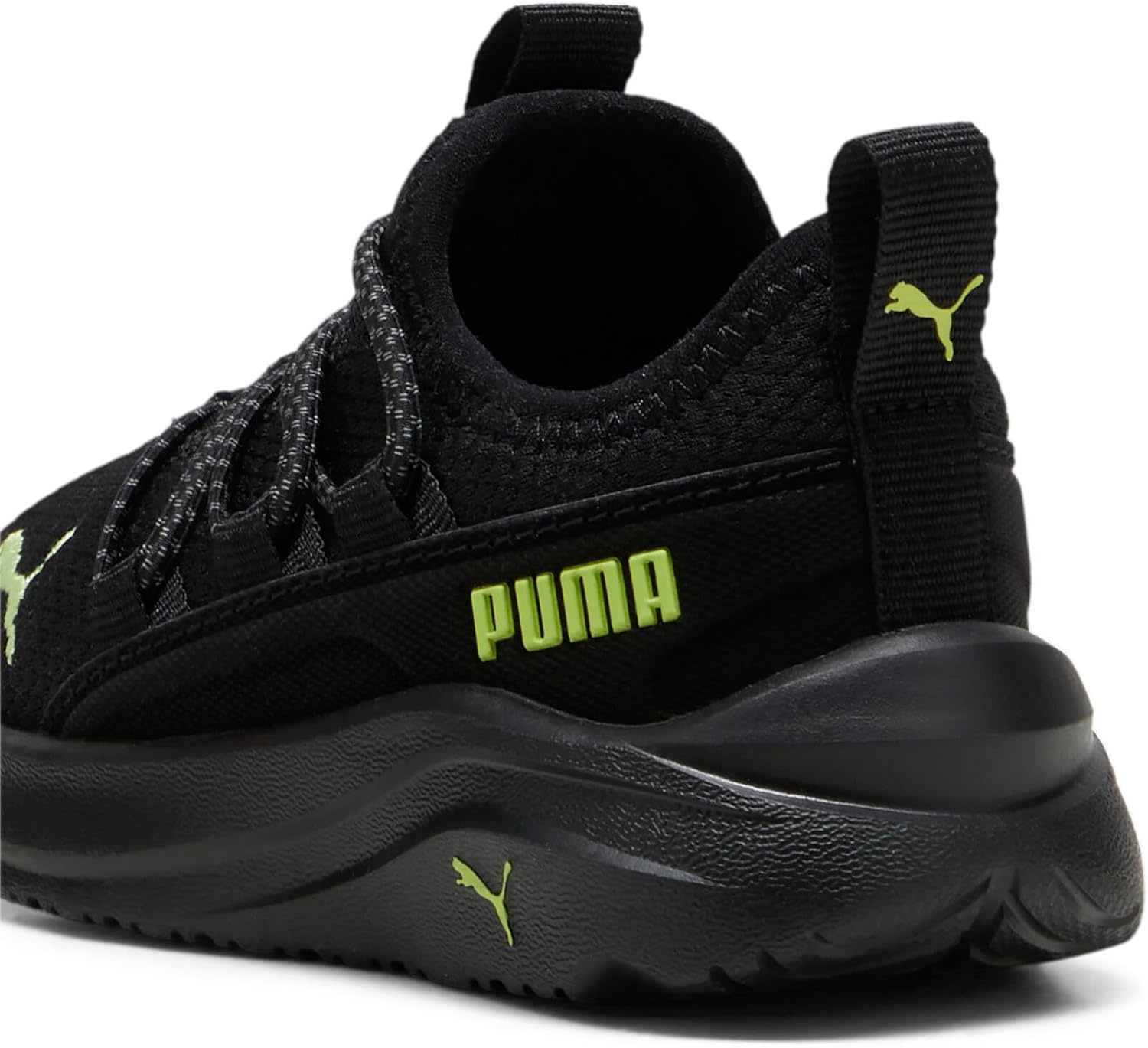 image:imagePUMA Kids Girls One4all Slip On Sneakers Shoes Casual PinkPuma Blacklime Powcool Dark Gray