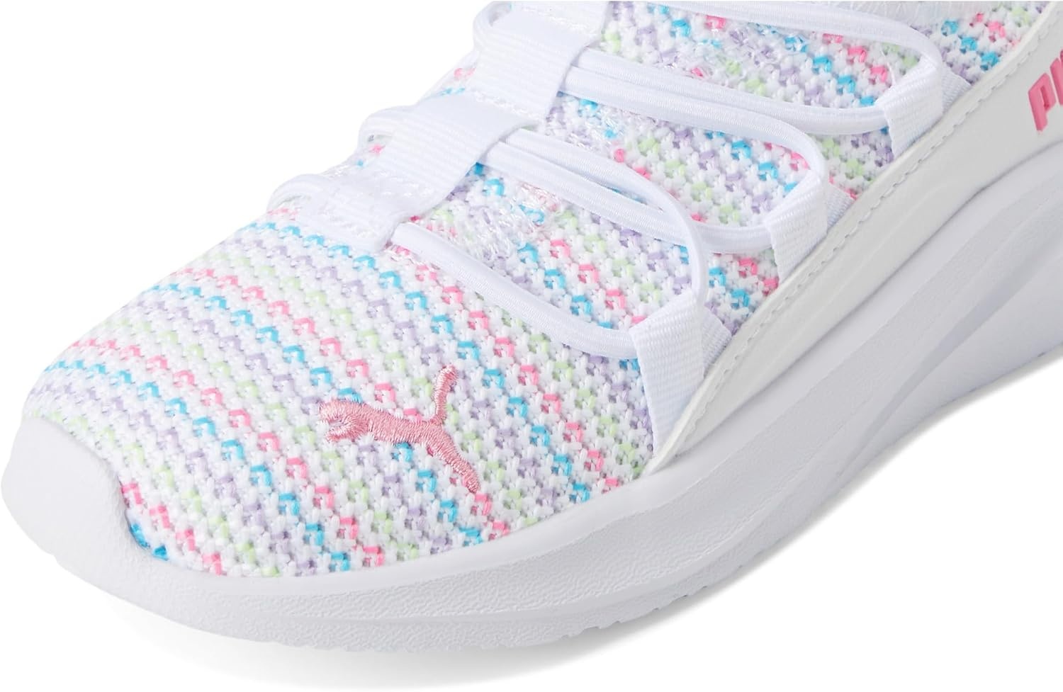 image:imagePUMA Kids Girls One4all Slip On Sneakers Shoes Casual PinkPuma Whitefast Pink