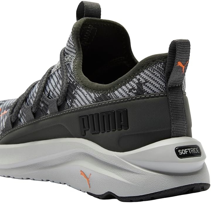 image:imagePUMA Kids Girls One4all Slip On Sneakers Shoes Casual PinkShadow Grayrickie Orange