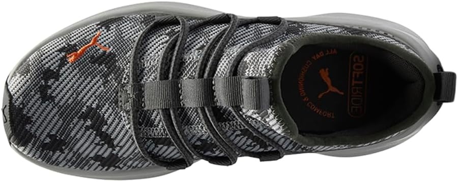 image:imagePUMA Kids Girls One4all Slip On Sneakers Shoes Casual PinkShadow Grayrickie Orange