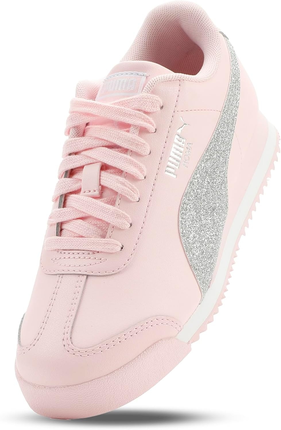image:imagePUMA Kids Roma Shoes Big KidWhisp of Pinkpuma Whitepuma Silver