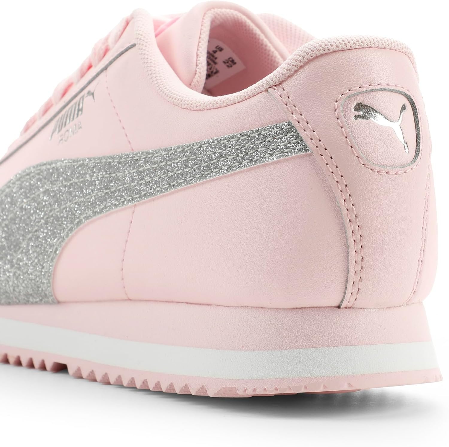 image:imagePUMA Kids Roma Shoes Big KidWhisp of Pinkpuma Whitepuma Silver
