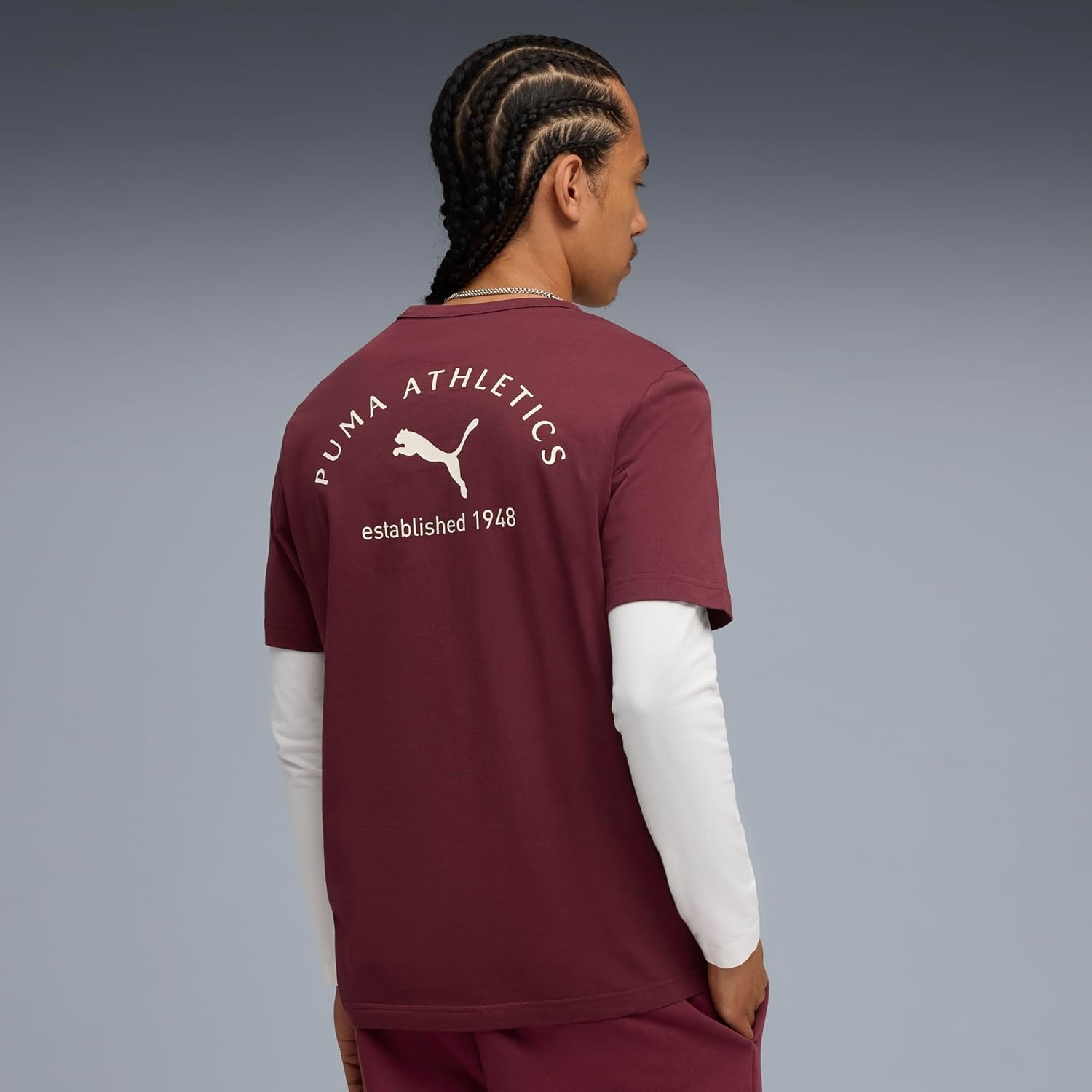 image:imagePUMA Mens Class Graphic TShirtRuby Shimmer Ah25