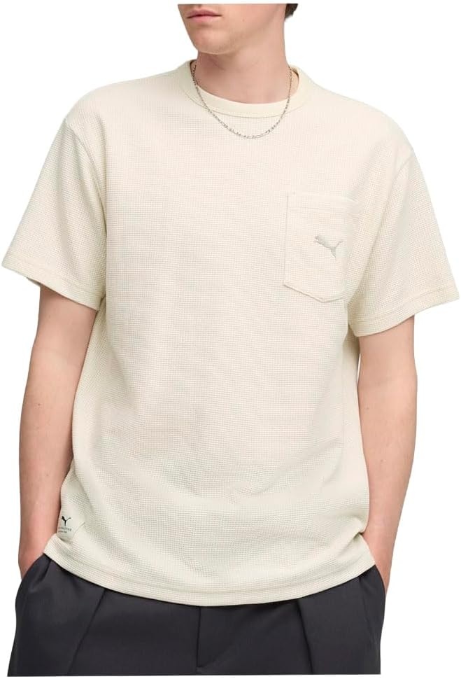 image:imagePUMA Mens Class Relaxed Pinnacle Crew Neck Short Sleeve Casual Tops Casual WhiteAlpine Snow Ah25