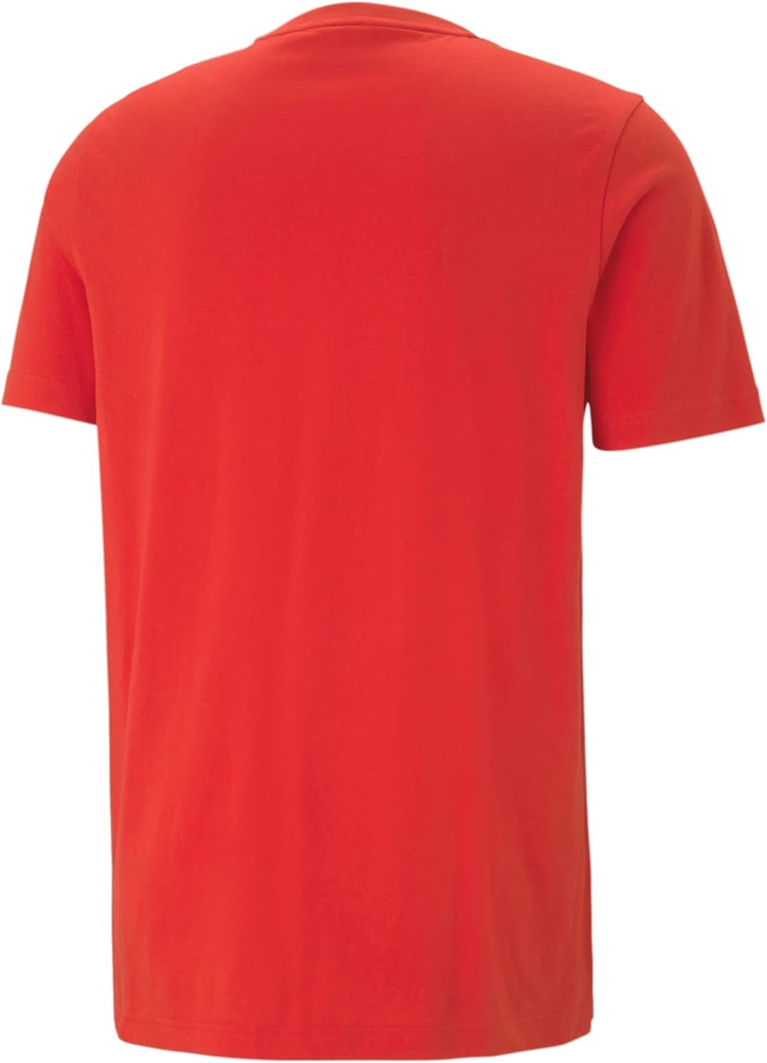image:imagePUMA Mens Essentials Logo Crew Neck Short Sleeve Casual Tops CasualLogoHigh Risk Red