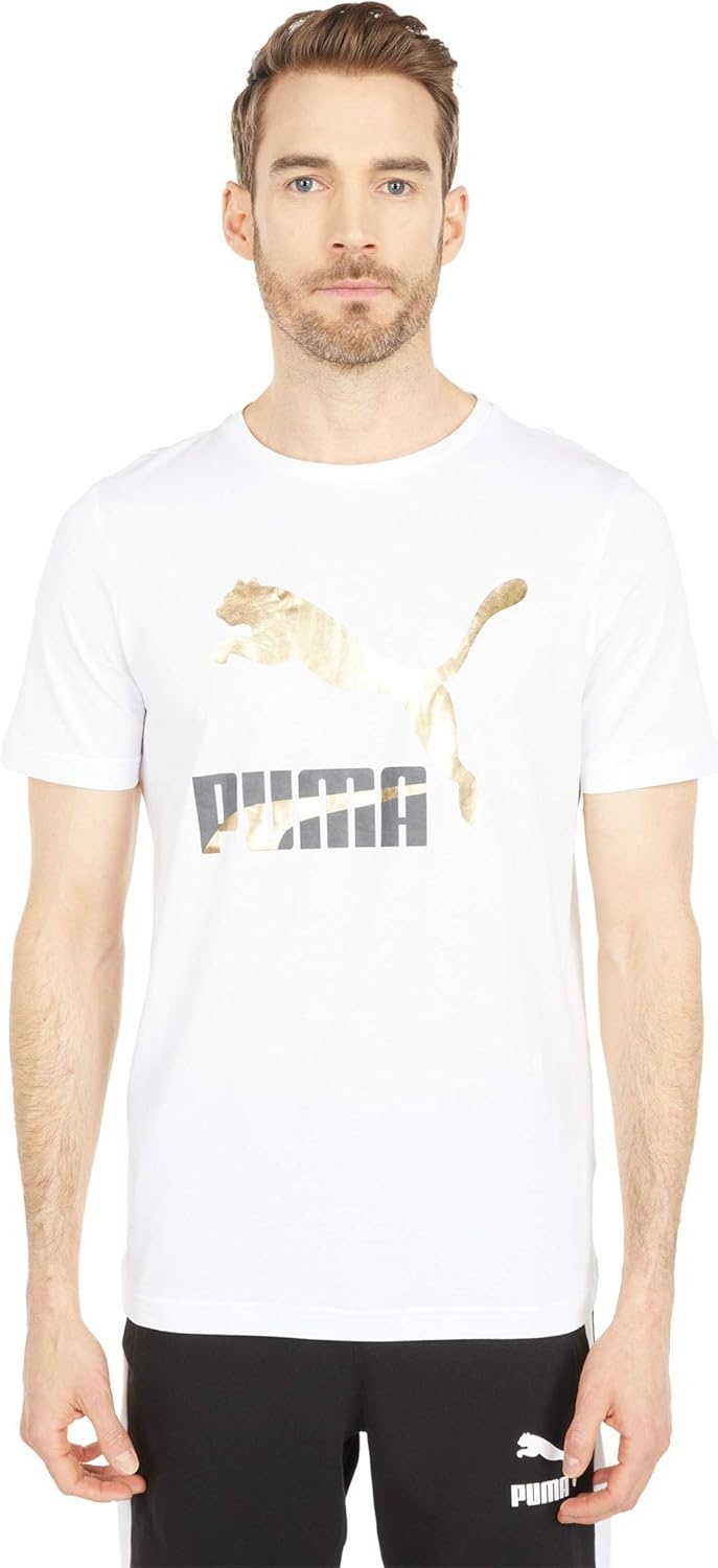 image:imagePUMA Mens Essentials Logo Crew Neck Short Sleeve Casual Tops CasualLogoWhite 10