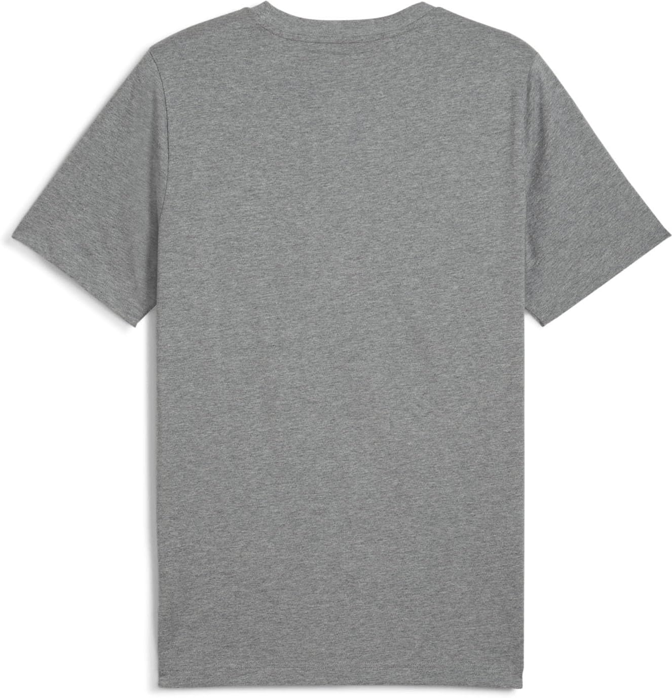 image:imagePUMA Mens Essentials Logo Crew Neck Short Sleeve Casual Tops CasualMedium Gray Heather Big Logo Ah25