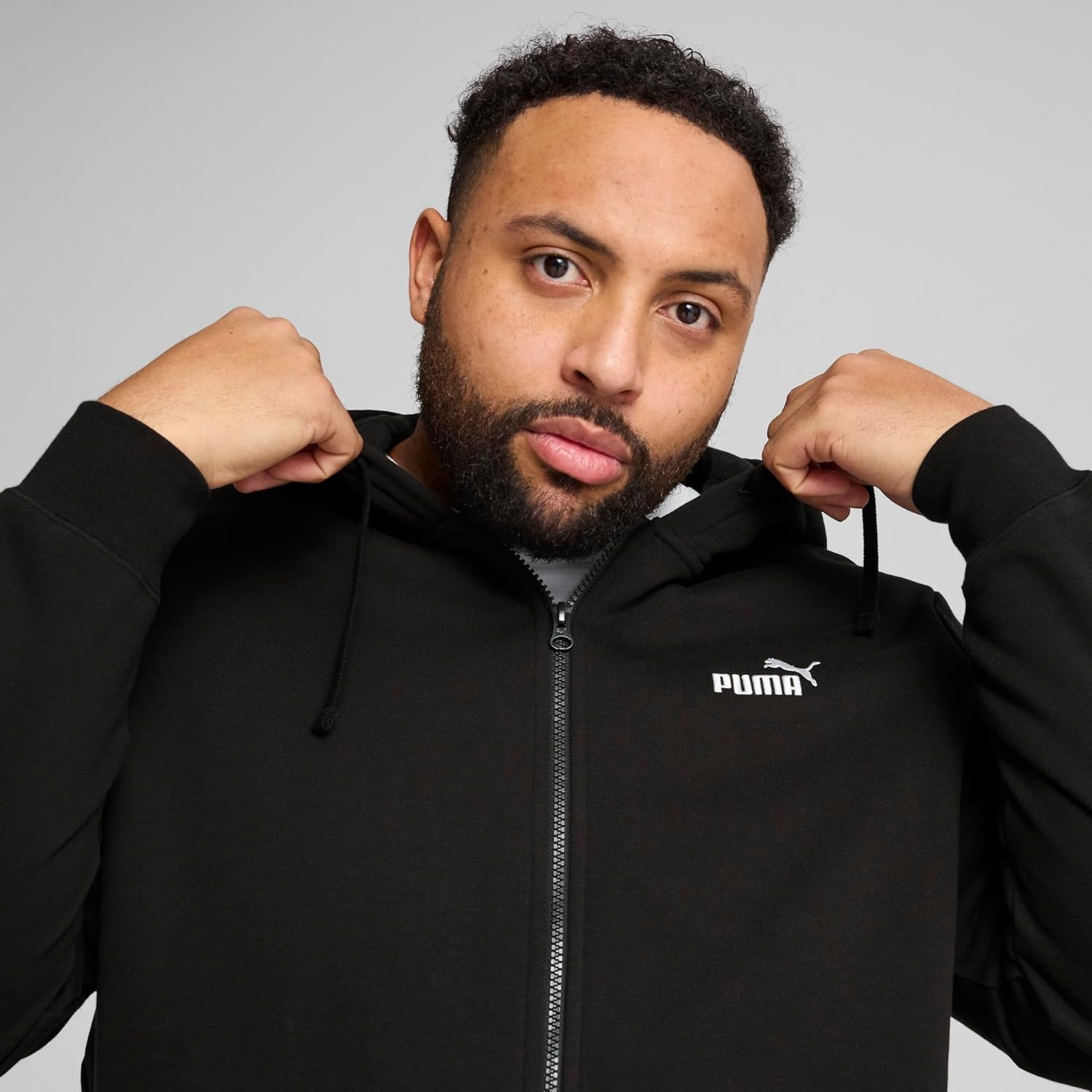 image:imagePUMA Mens Essentials No 1 Logo Hoodie Athletic Outerwear CasualPuma Black