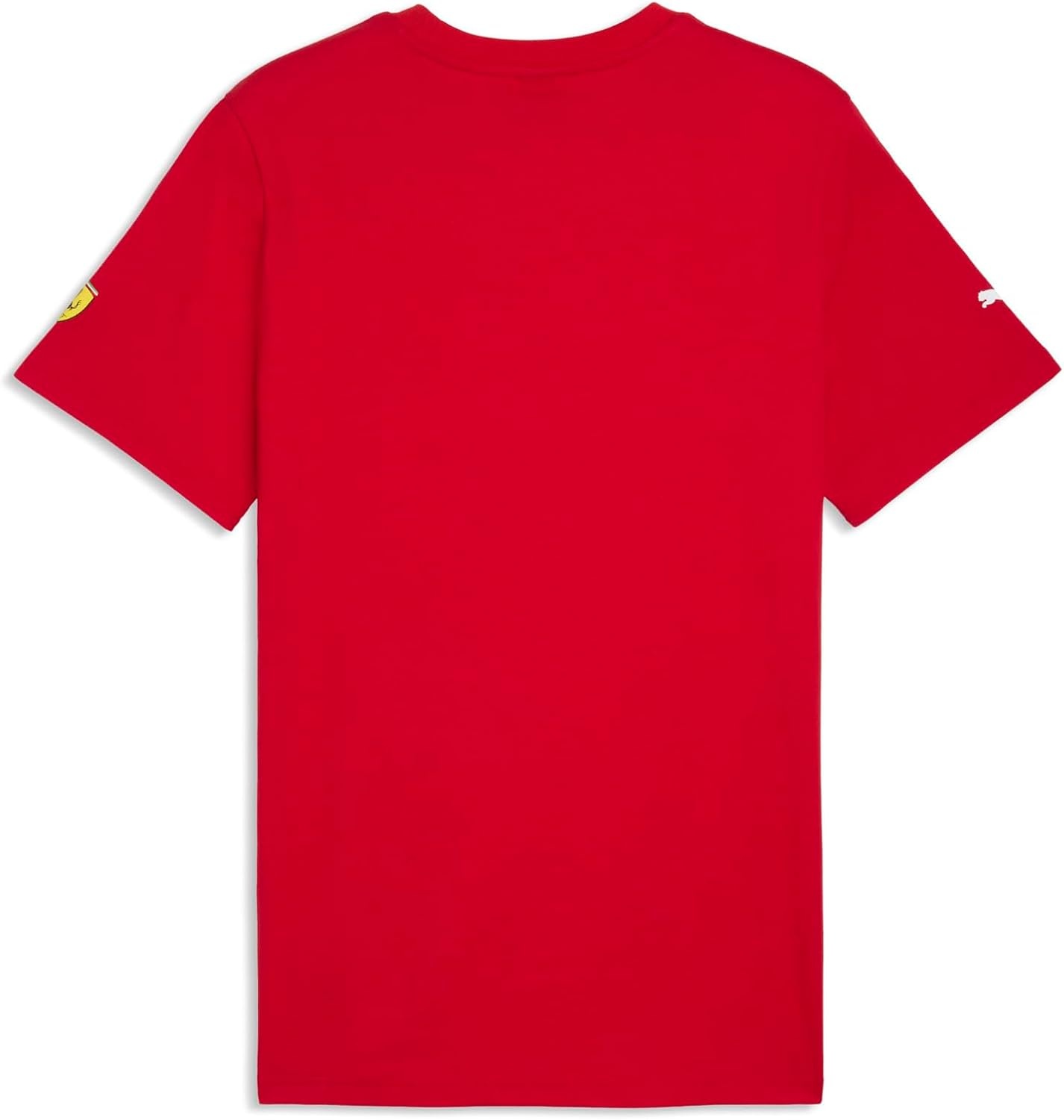 image:imagePUMA Mens Scuderia Ferrari Tonal Shield Graphic Crew Neck Short Sleeve Casual Tops Casual BlackRosso Corsa