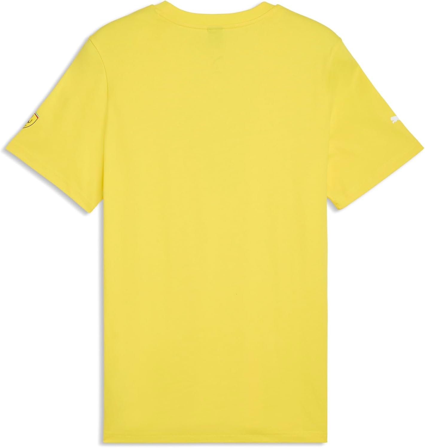 image:imagePUMA Mens Scuderia Ferrari Tonal Shield Graphic Crew Neck Short Sleeve Casual Tops Casual BlackYellow