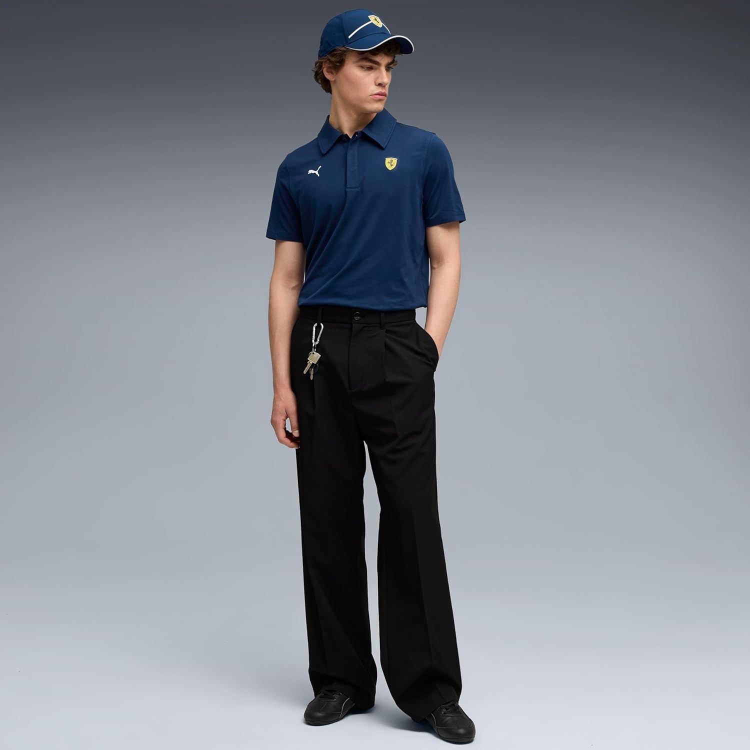 image:imagePUMA Mens Standard Scuderia Ferrari Formula 1 Cloudspun Polo Persian Blue AH25