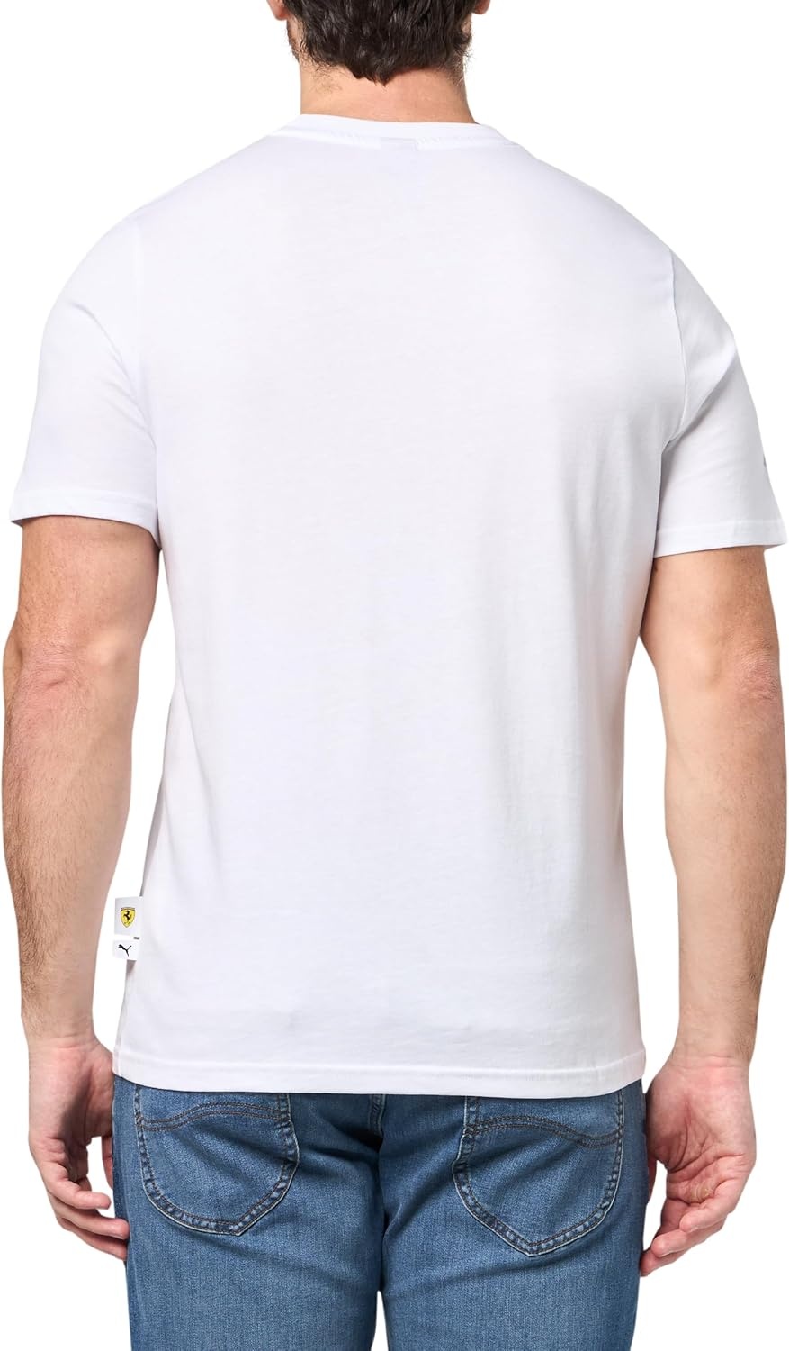 image:imagePUMA Mens Standard Scuderia Ferrari Formula 1 Graphic TShirt White Tonal Shield AH25