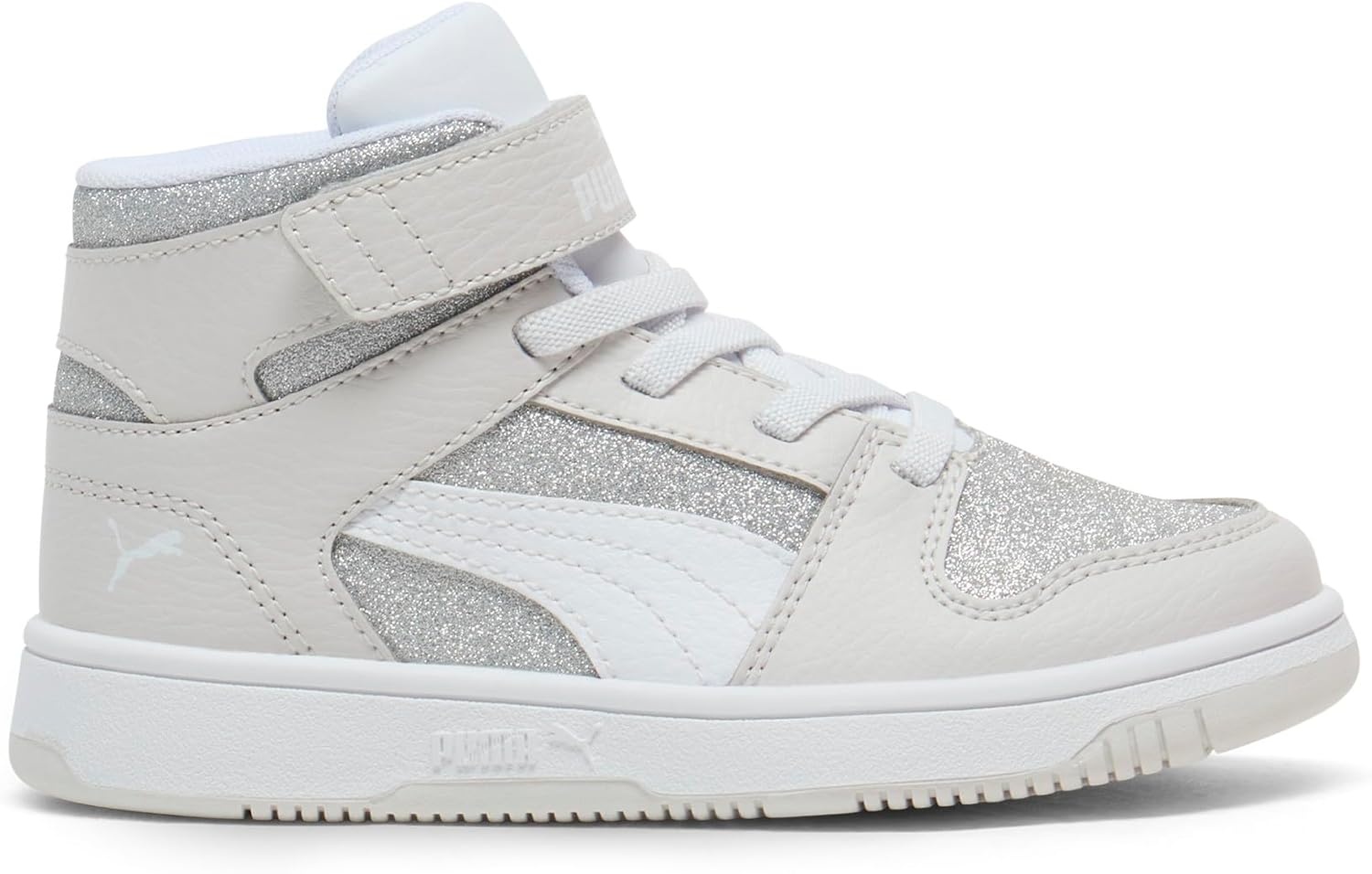 image:imagePUMA Toddler Boys Rebound Layup Lo Lace Up Sneakers Shoes Casual Blue WhiteFeather Graypuma Whitepuma Silver