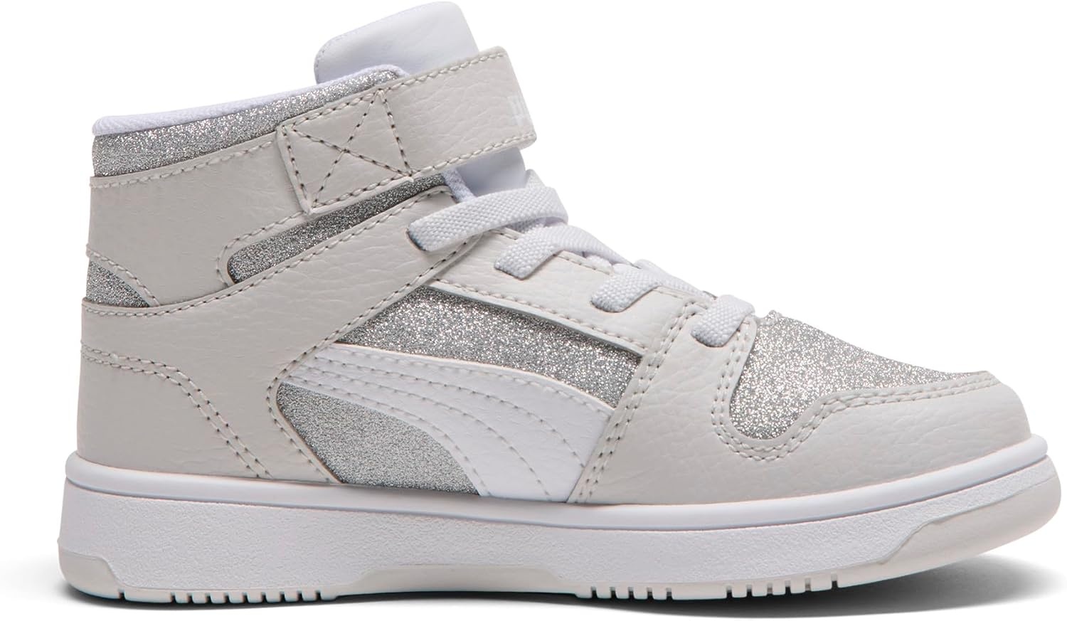 image:imagePUMA Toddler Boys Rebound Layup Lo Lace Up Sneakers Shoes Casual Blue WhiteFeather Graypuma Whitepuma Silver