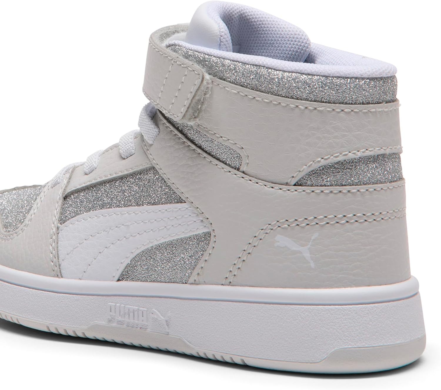 image:imagePUMA Toddler Boys Rebound Layup Lo Lace Up Sneakers Shoes Casual Blue WhiteFeather Graypuma Whitepuma Silver