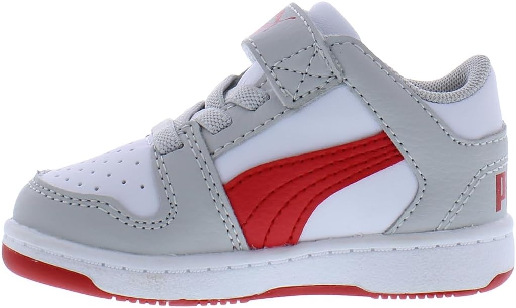 image:imagePUMA Toddler Boys Rebound Layup Lo Lace Up Sneakers Shoes Casual Blue WhiteWhiteRedCool Light Gray