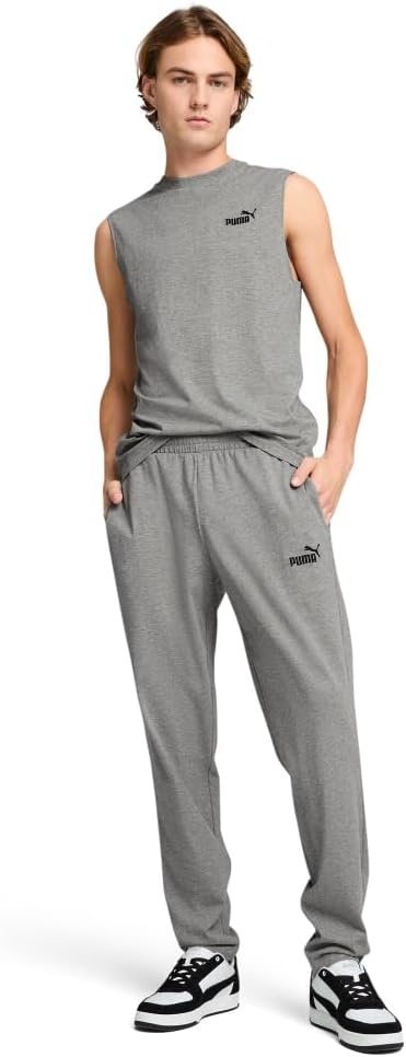 image:imagePUMA Womens Essentials No1 Logo Crew Neck Tank Casual Tops Casual BlueMedium Gray Heather Ss25