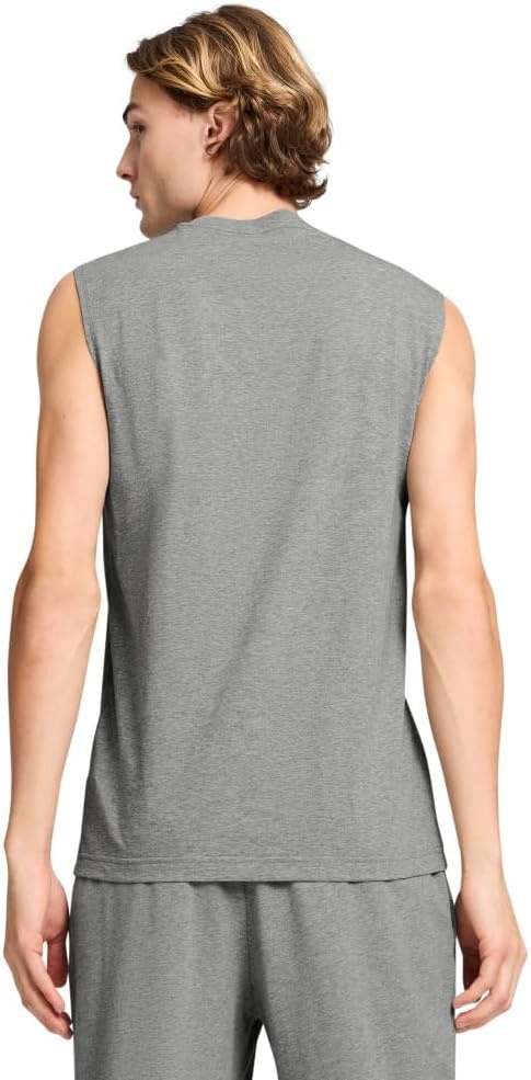image:imagePUMA Womens Essentials No1 Logo Crew Neck Tank Casual Tops Casual BlueMedium Gray Heather Ss25