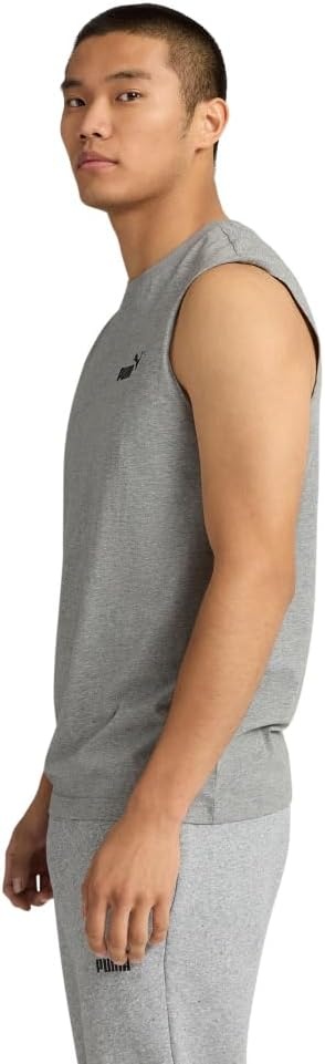 image:imagePUMA Womens Essentials No1 Logo Crew Neck Tank Casual Tops Casual BlueMedium Gray Heather Ss25