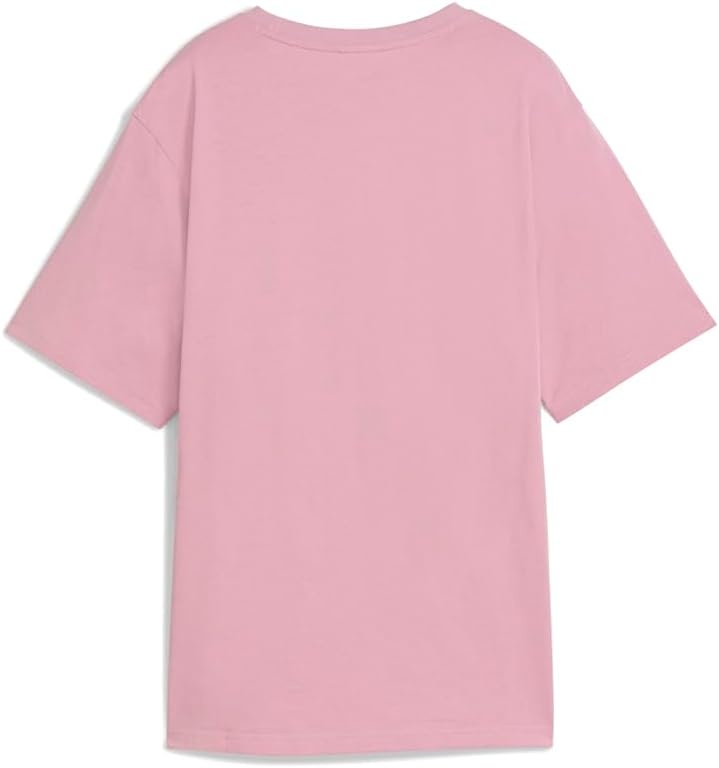 image:imagePUMA Womens Graphic Fest Relaxed Crew Neck Short Sleeve Casual Tops Casual BlackPink