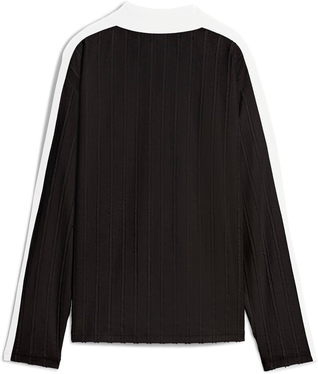 image:imagePUMA Womens T7 Relaxed Long Sleeve Shirt Casual Casual YellowPuma Black