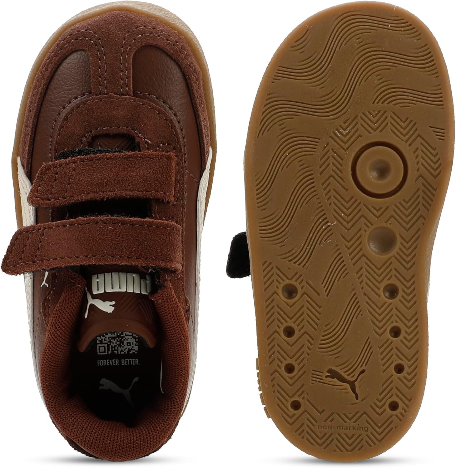image:imagePuma Baby Boys Club II Era Hook and Loop ShoesChocotartalpine Snow