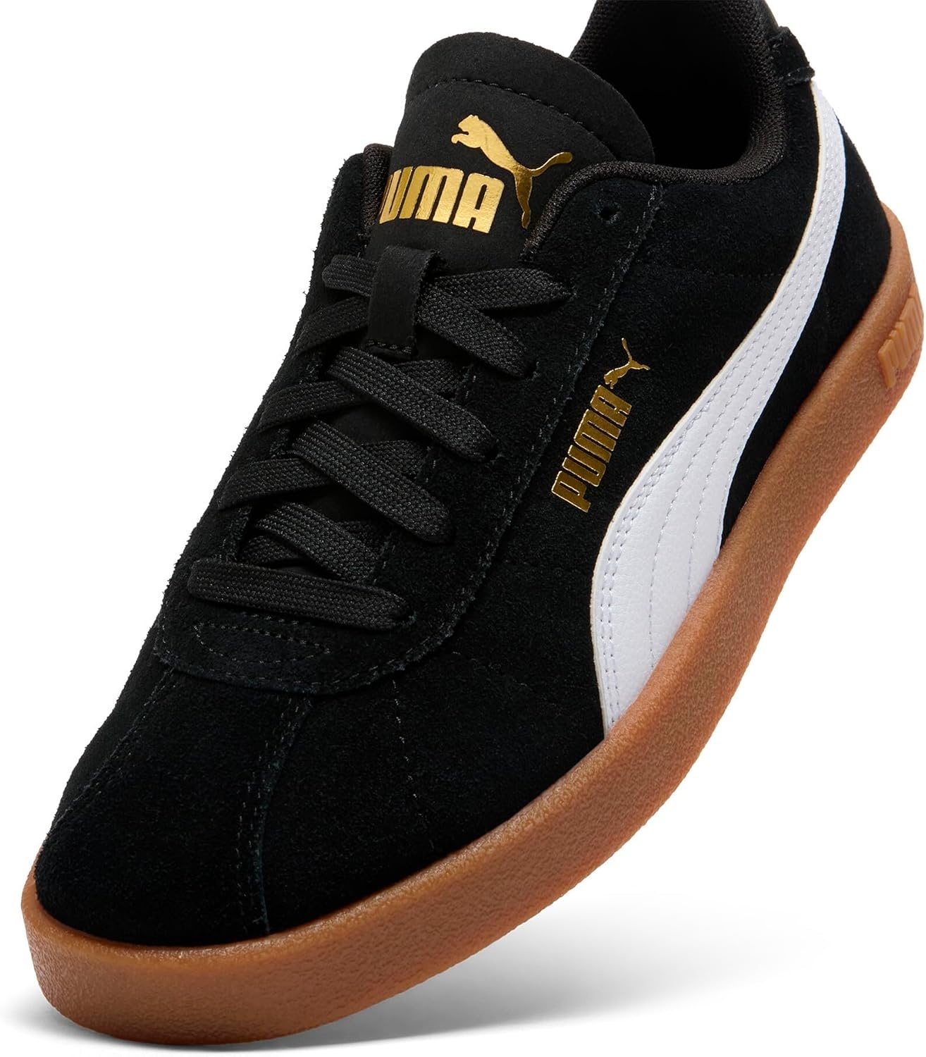 image:imagePuma Kids Club II Era ShoesBlackwhitegoldgum Ah25