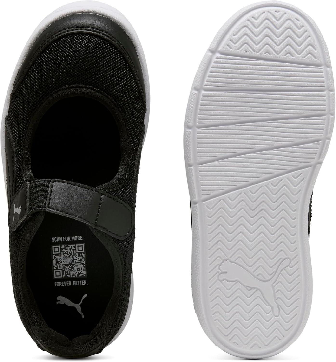 image:imagePuma Kids Courtflex Hook and Loop ShoesBlackblack Ah25