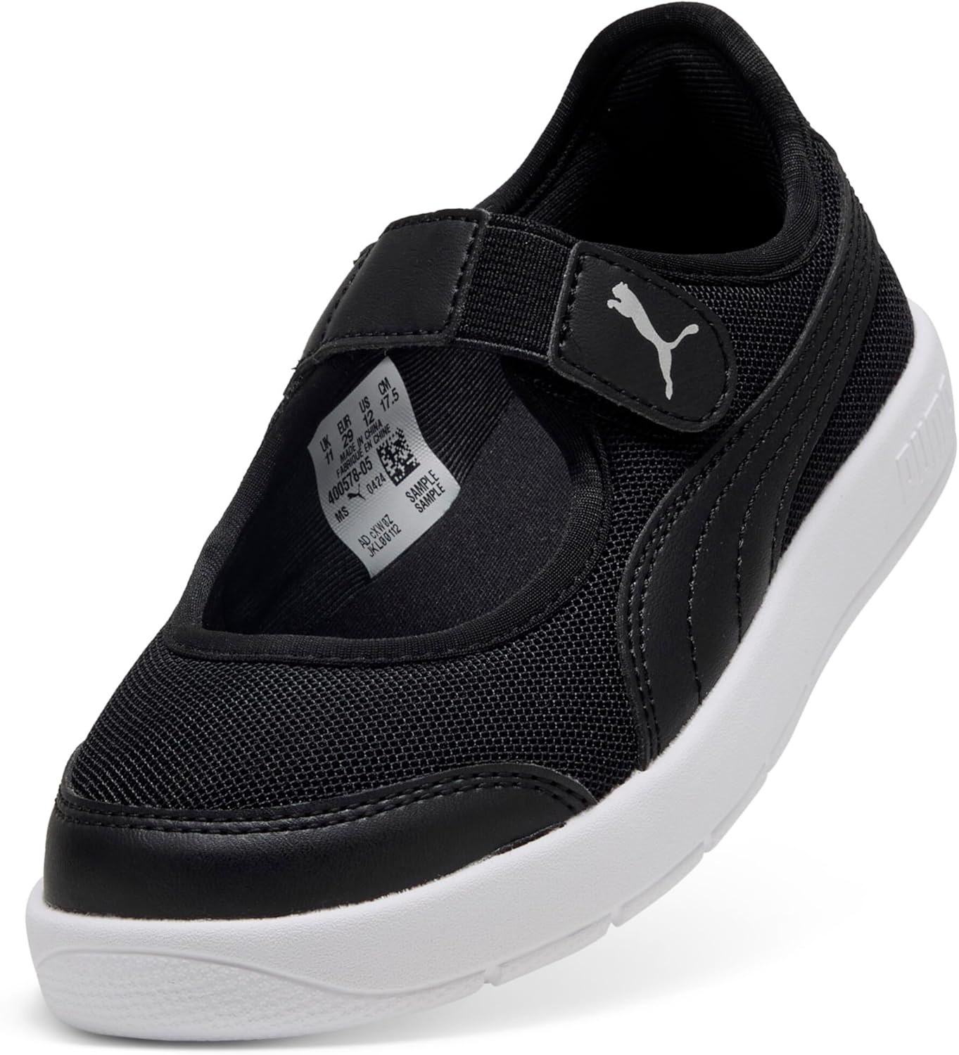 image:imagePuma Kids Courtflex Hook and Loop ShoesBlackblack Ah25