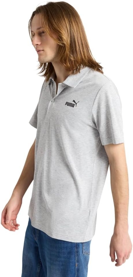 image:imagePuma Mens Essentials All in Polo Available in Big amp TallLight Gray Heather