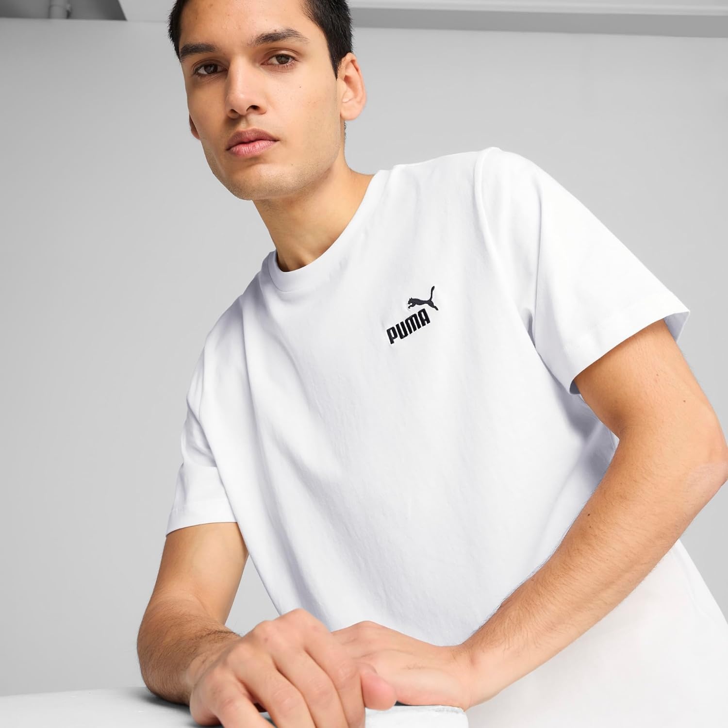 image:imagePuma Mens Essentials Small Logo TShirtPuma White