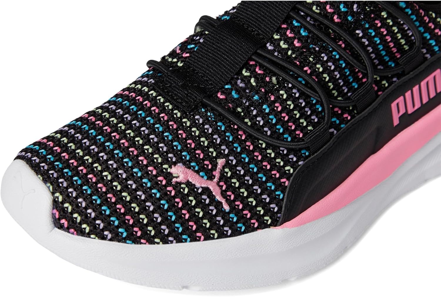 image:imagePuma UnisexChild One4all Slip onBlackFast Pink 1