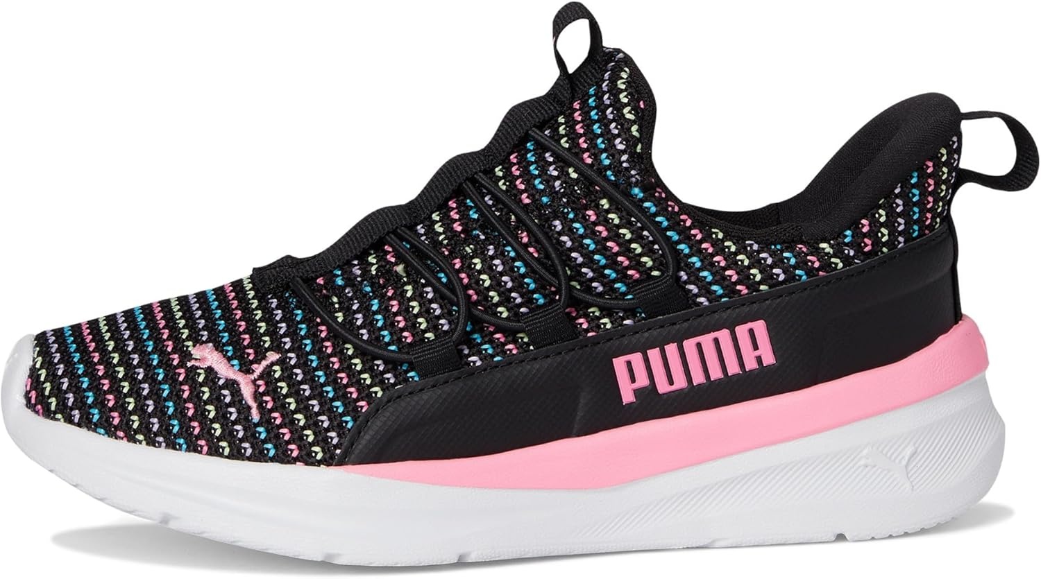 image:imagePuma UnisexChild One4all Slip onBlackFast Pink 1