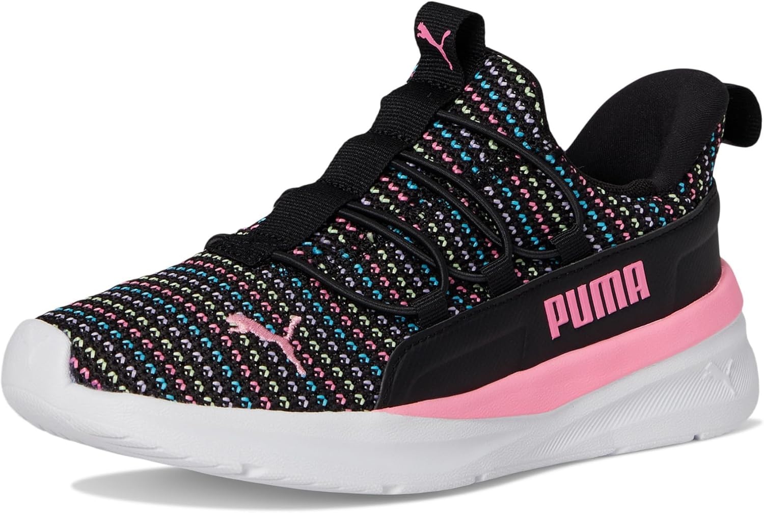 image:imagePuma UnisexChild One4all Slip onBlackFast Pink 1