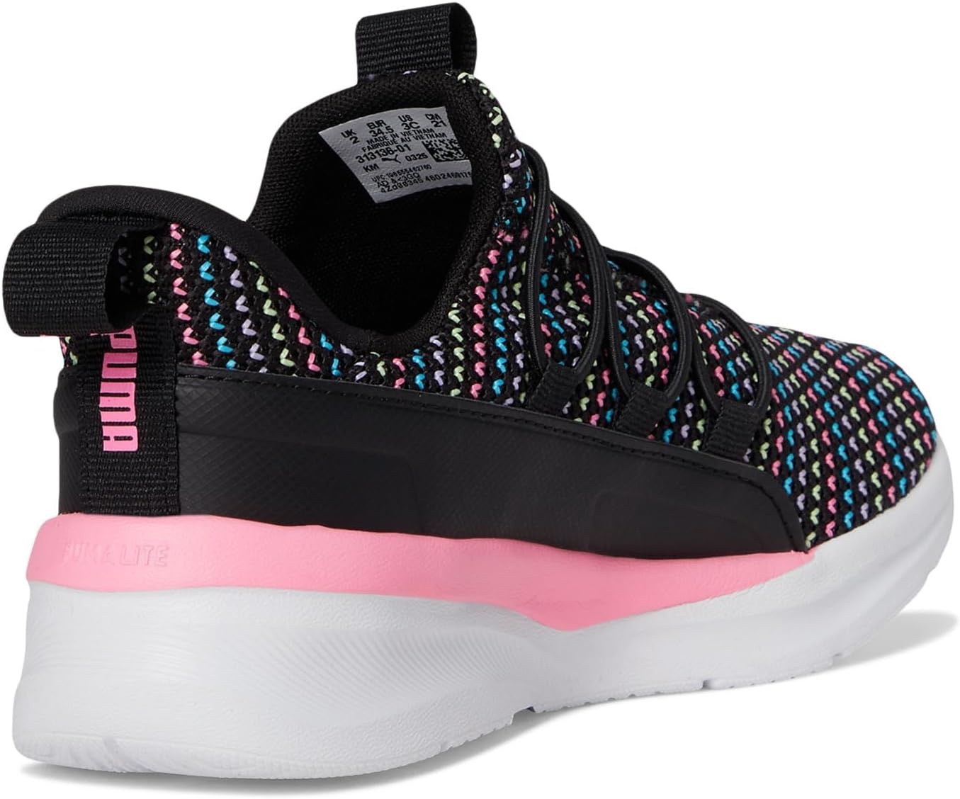 image:imagePuma UnisexChild One4all Slip onBlackFast Pink 1