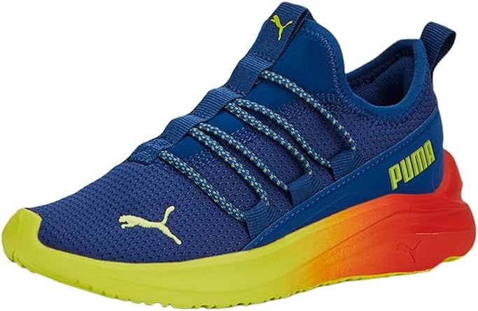 image:imagePuma UnisexChild One4allClyde RoyalPuma RedLime Smash