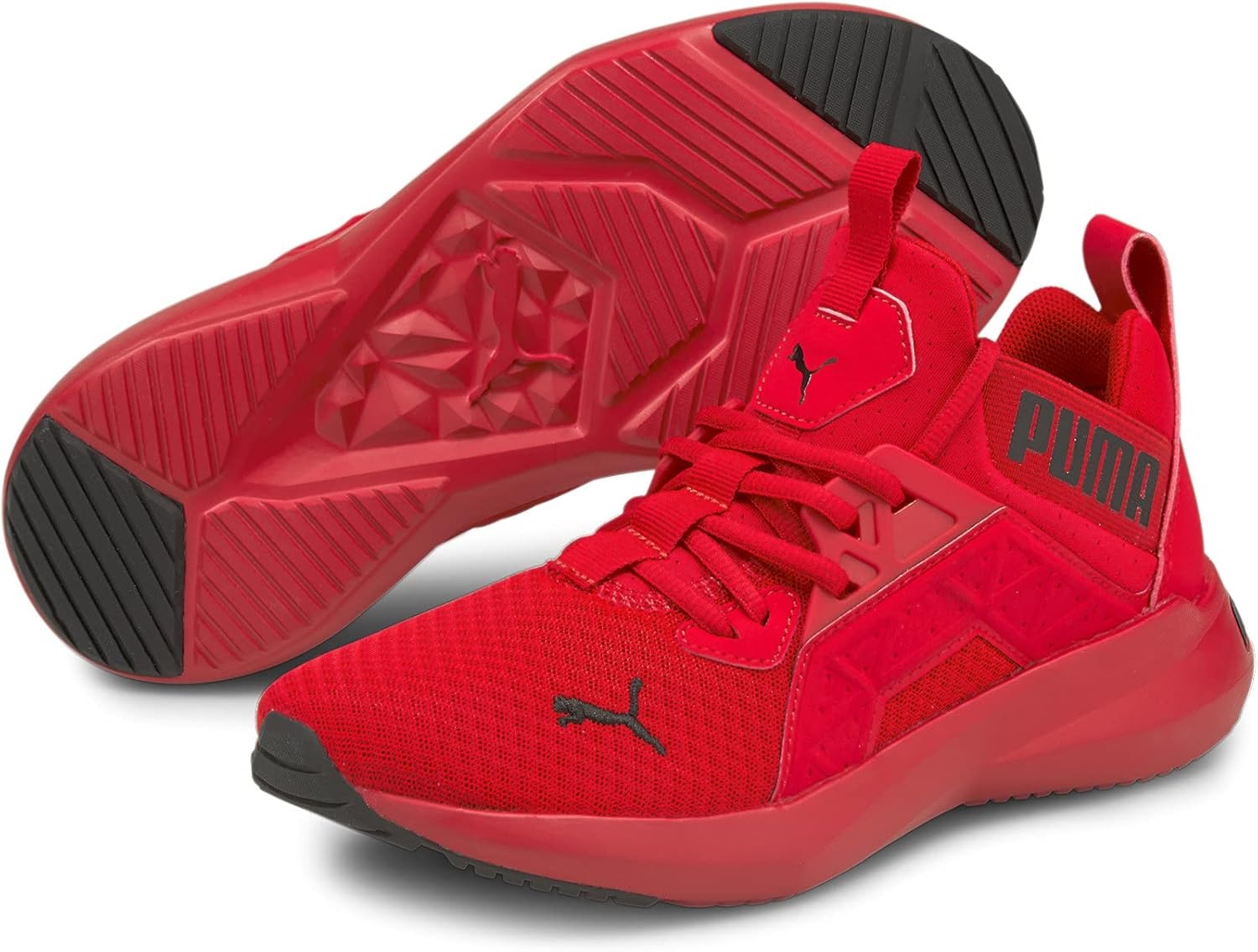 image:imagePuma UnisexChild Softride Enzo ShoesHighrisk RedPuma Black