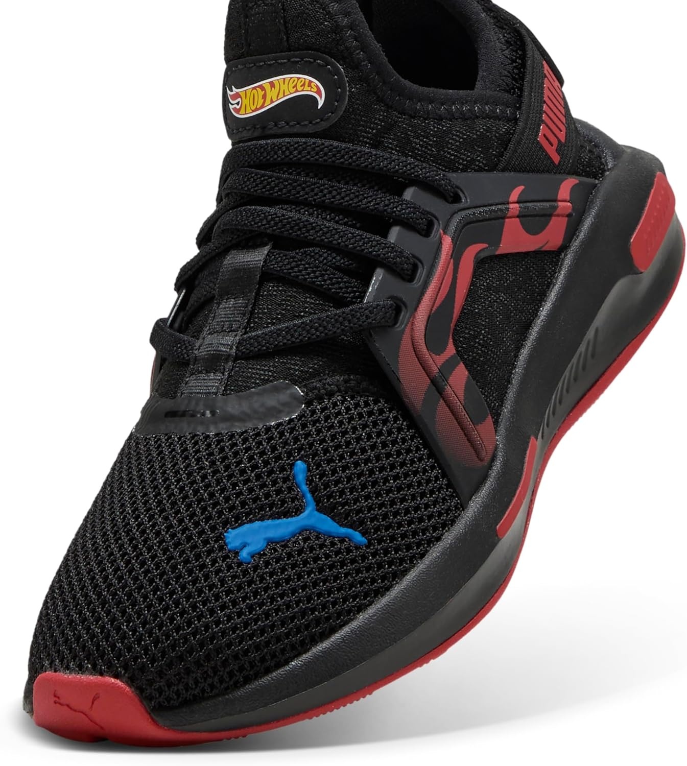 image:imagePuma UnisexChild Softride Enzo ShoesPuma Blackred Fire