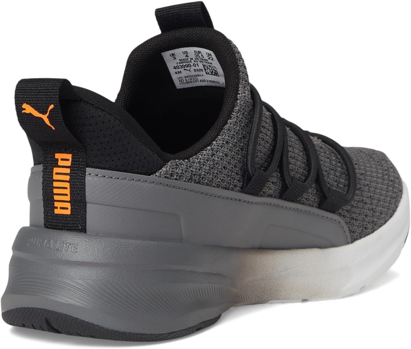 image:imagePuma UnisexChild Softride One4all Slipon Shoes Big KidBlackCool Dark Gray