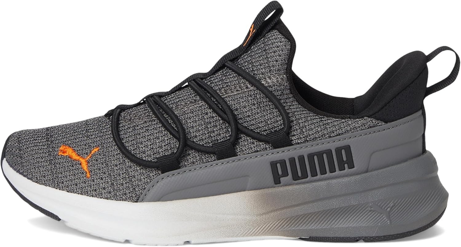 image:imagePuma UnisexChild Softride One4all Slipon Shoes Big KidBlackCool Dark Gray