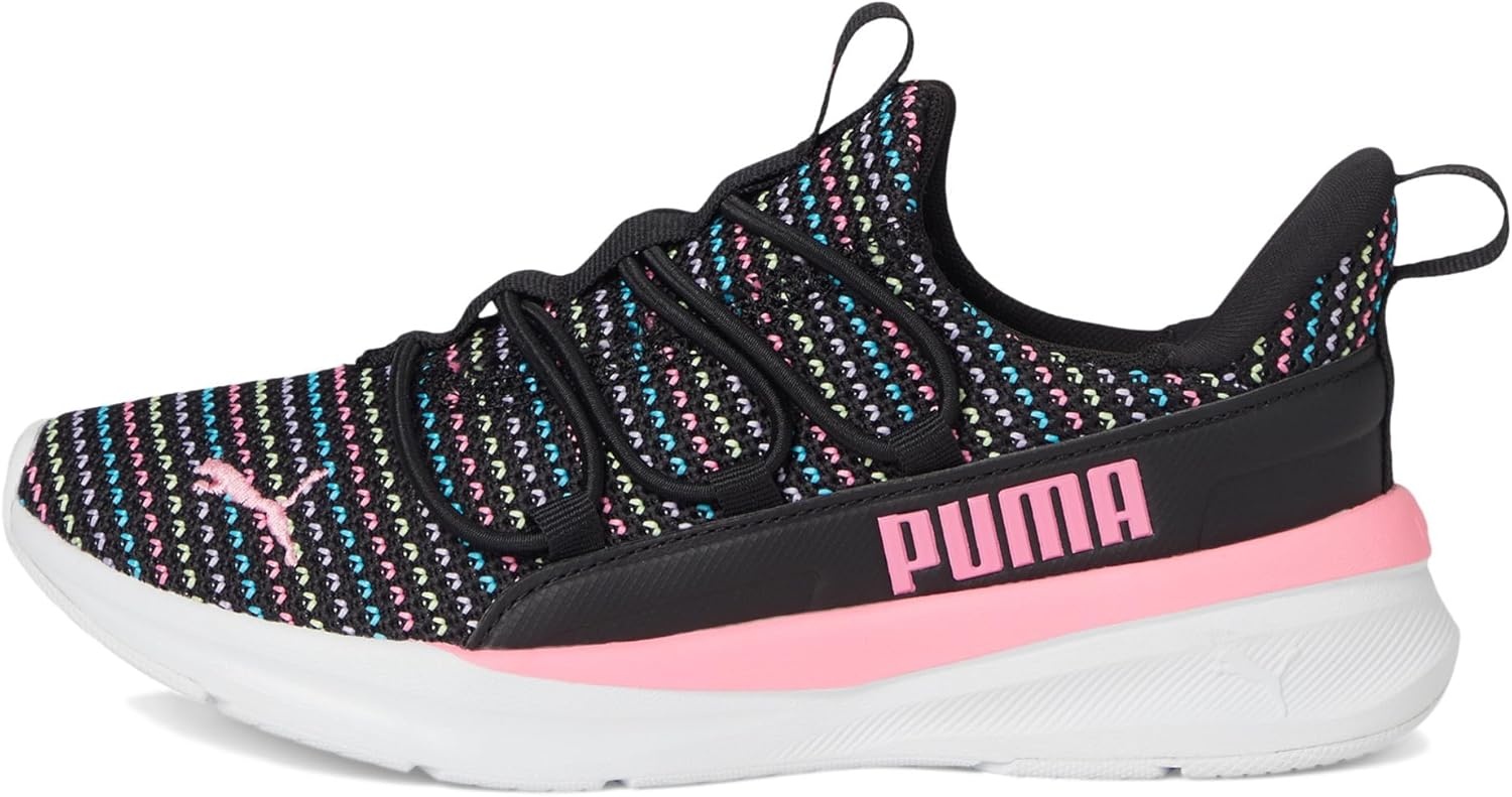 image:imagePuma UnisexChild Softride One4all Slipon Shoes Big KidBlackfast Pink Ah25